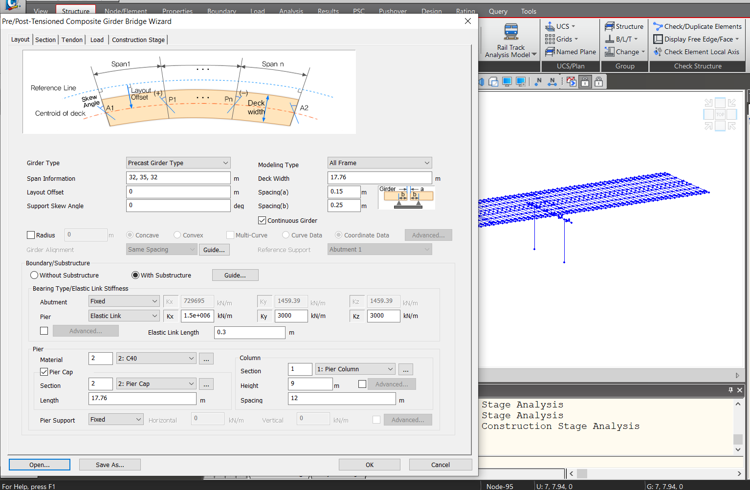 Super TGirder Bridge Design as per AS 5100